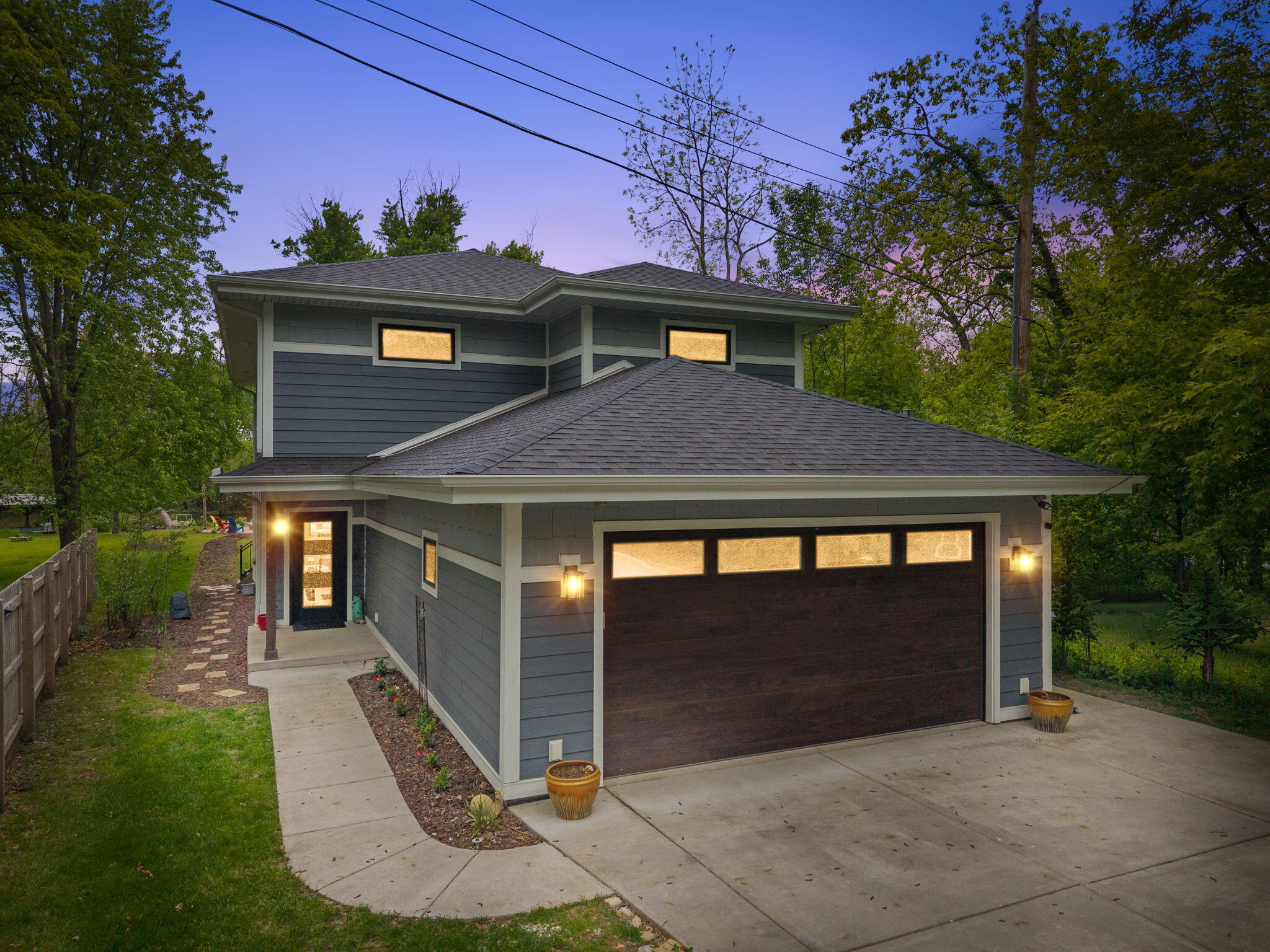34215 Venice Park Road Delafield, WI 53018 - Photo 3 of 47 Twilight Exterior Front