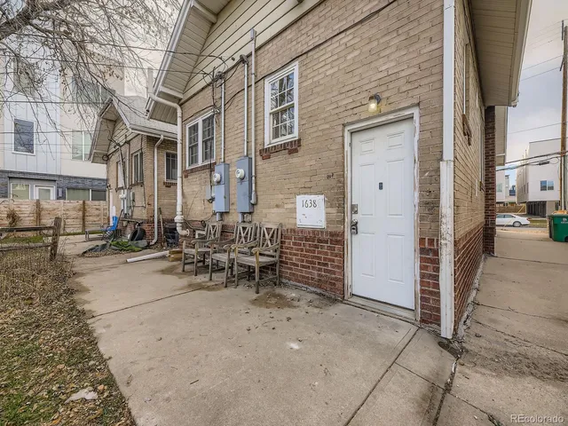 a view of a backyard of a house