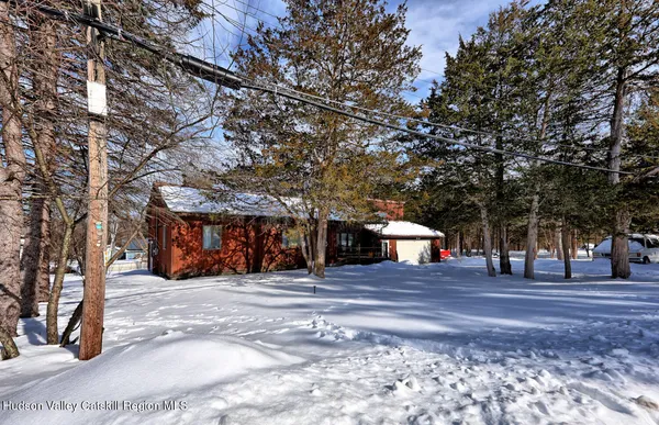 a city view with tall buildings