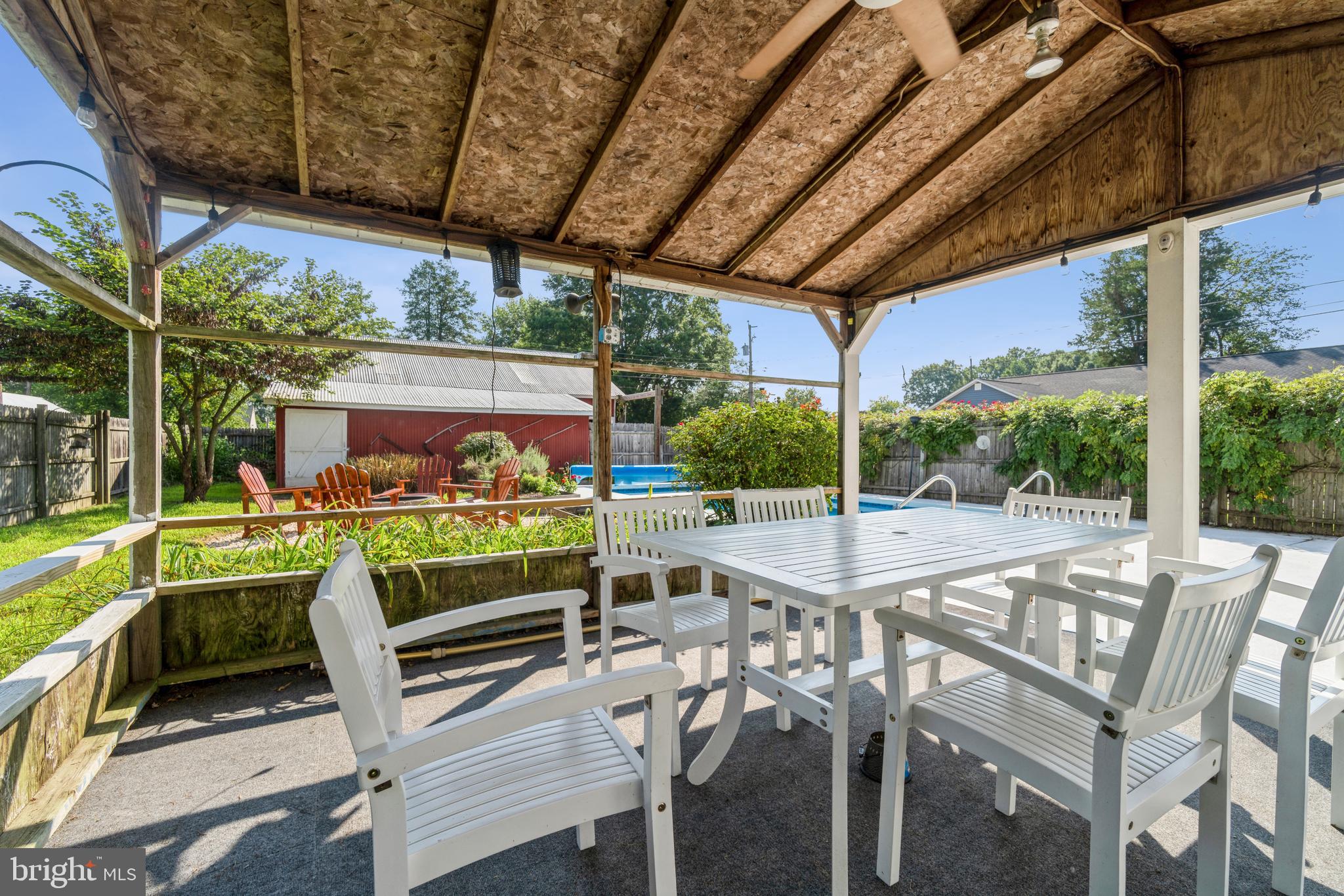 212 Maple Avenue Ridgely, MD 21660 - Photo 33 of 41 Breezy & Shade Filled Gazebo to Enjoy Meals Under