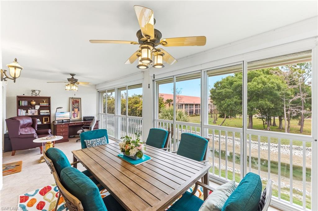 6840 Beach Resort Drive, Unit 16 Naples, FL 34114 - Photo 34 of 49 Sunroom / solarium with tile patterned flooring