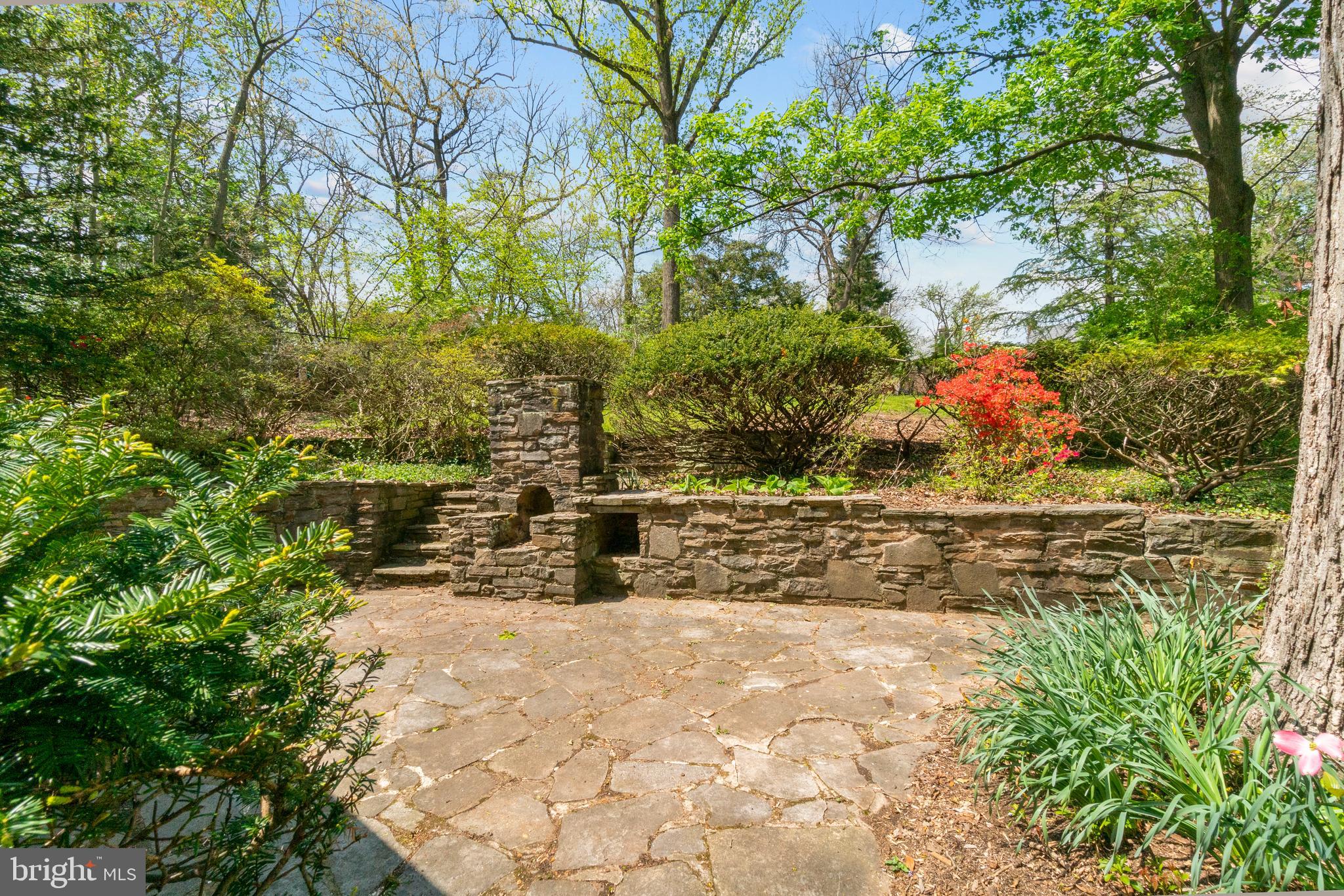 2110 South Road Baltimore, MD 21209 - Photo 7 of 43 Stack stone retaining wall accents lovely yard