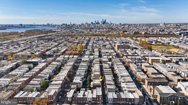 an aerial view of multiple house