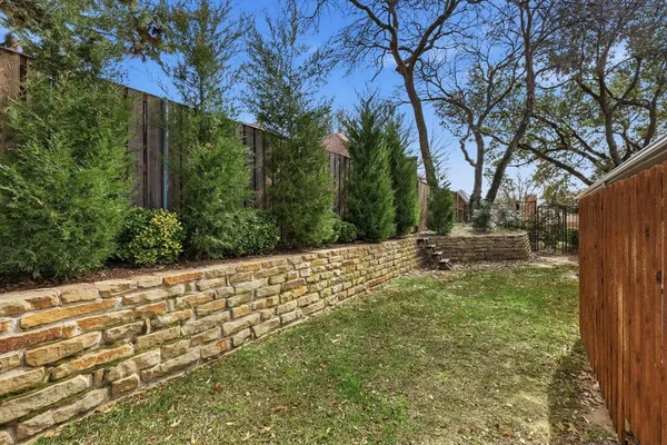a view of backyard with tree