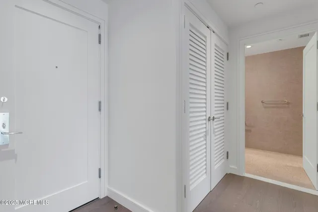 a view of bathroom with shower