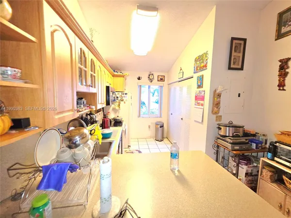 a view of a living room and bathroom