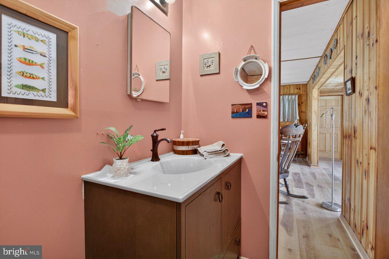 191 Hideaway Farms Road Edinburg, VA 22824 - Photo 19 of 40 a bathroom with a sink vanity and a mirror