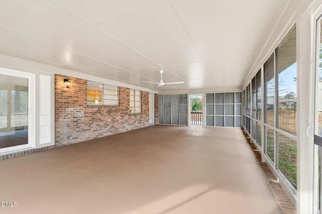 a view of a garden with plants