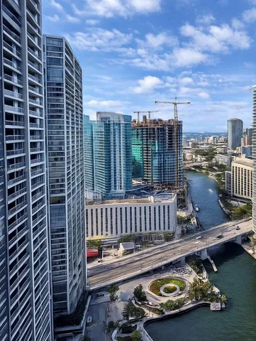 a view of a balcony with a swing