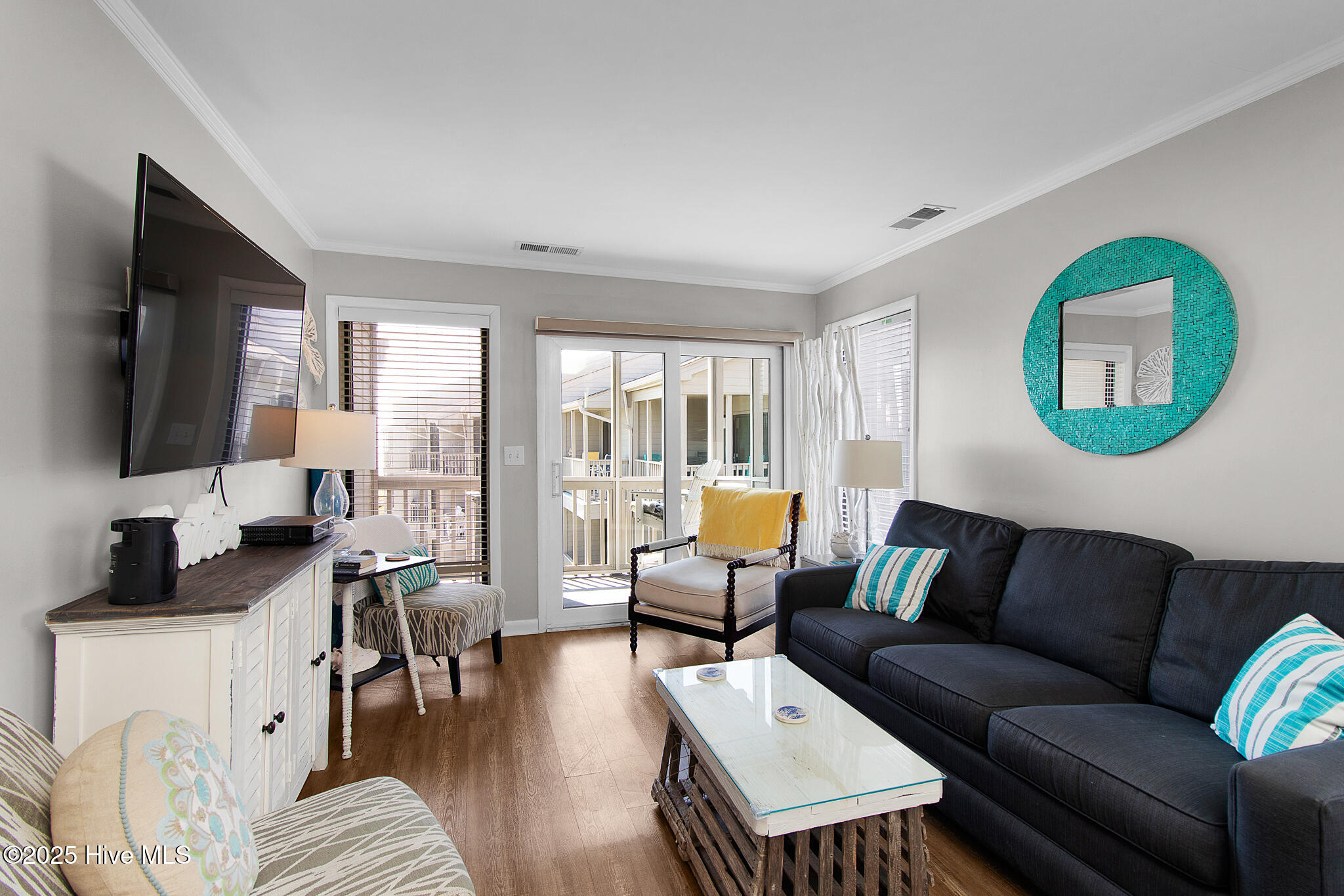 2111 West Fort Macon Road, Unit 336 DUNESCAPE Atlantic Beach, NC 28512 - Photo 11 of 43 Living room with ocean views
