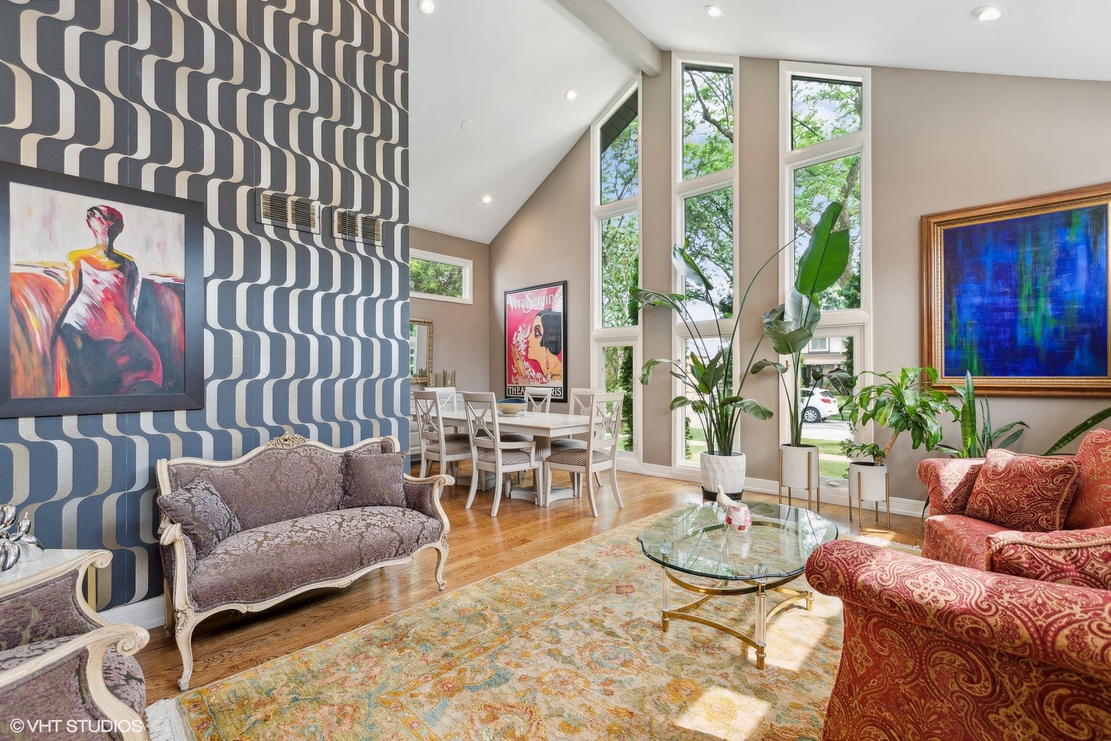 459 Simone Drive Des Plaines, IL 60016 - Photo 5 of 23 a living room with furniture and wooden floor