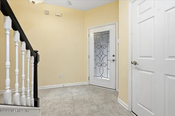 a view of an front door