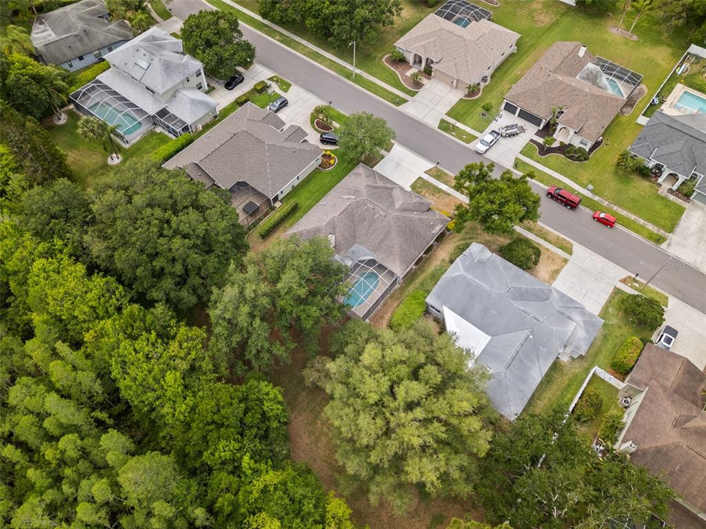 18543 Bittern Avenue Lutz, FL 33558 - Photo 24 of 45 an aerial view of residential houses with outdoor space