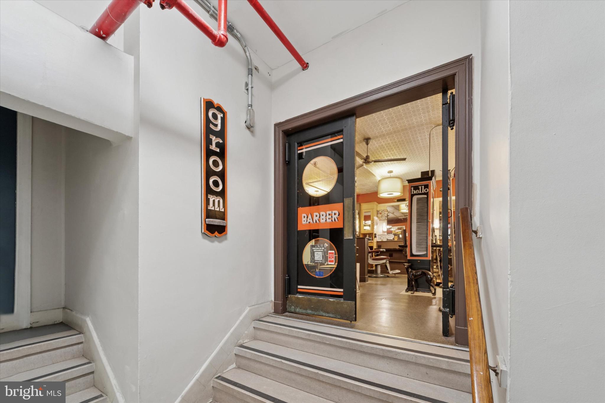 1324 Locust Street, Unit 1121 Philadelphia, PA 19107 - Photo 19 of 25 Charming barber shop entrance awaits you.