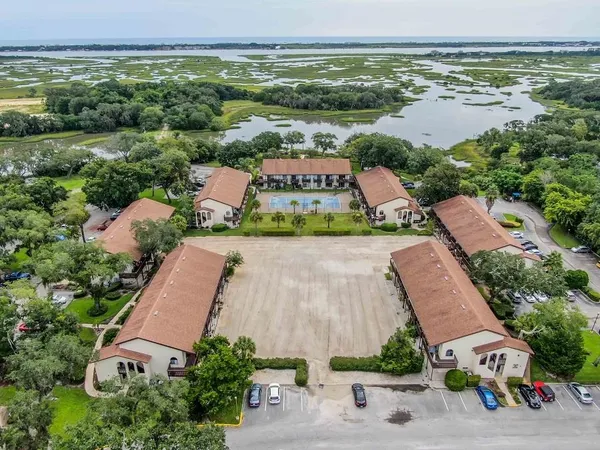 an aerial view of a