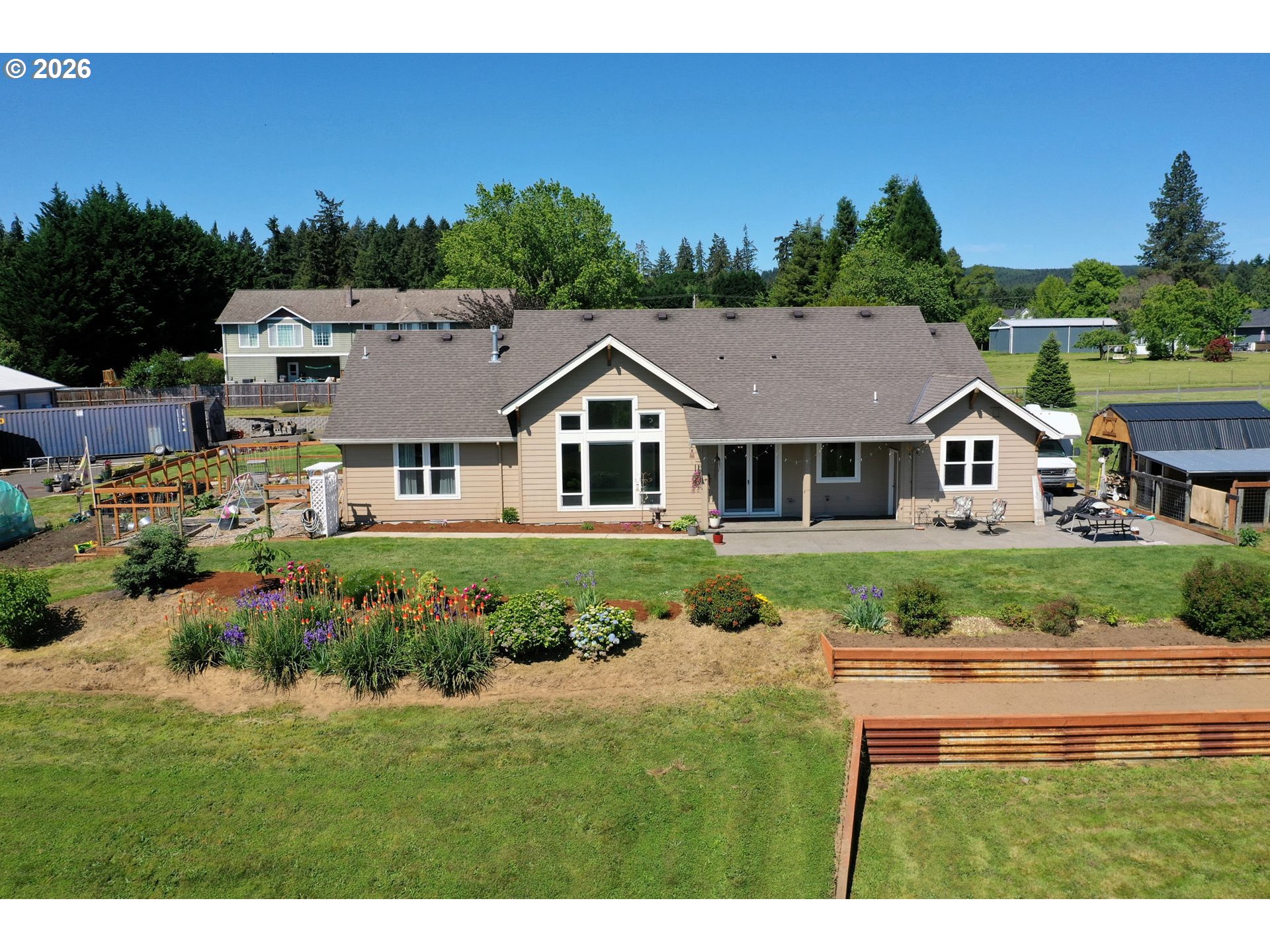33058 Church Road Warren, OR 97053 - Photo 24 of 45 a aerial view of a house with a yard