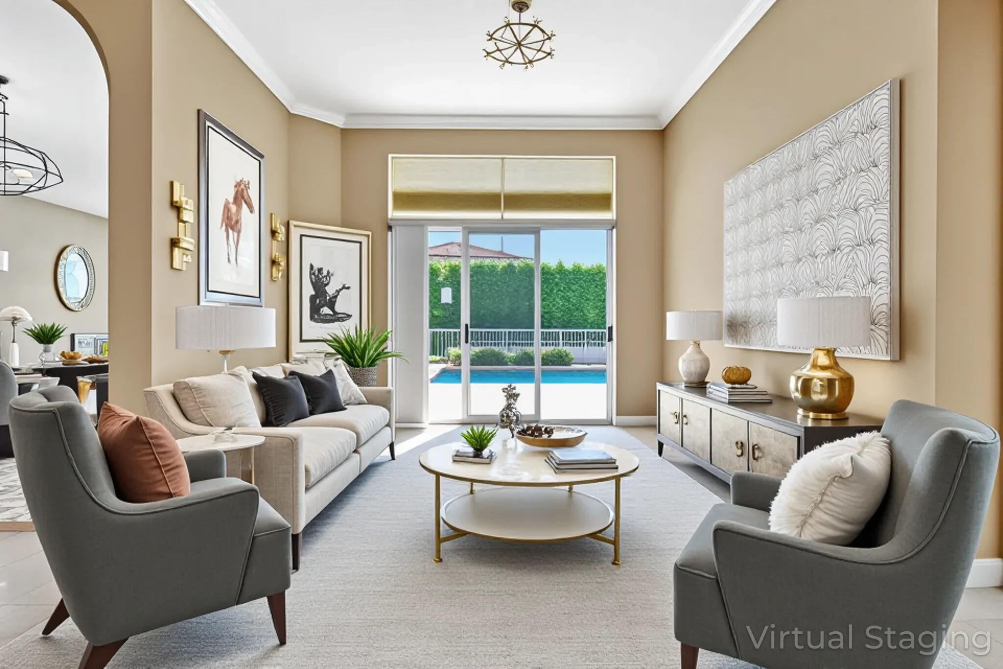 19236 Bay Leaf Court Boca Raton, FL 33498 - Photo 14 of 100 a living room with furniture and a large window