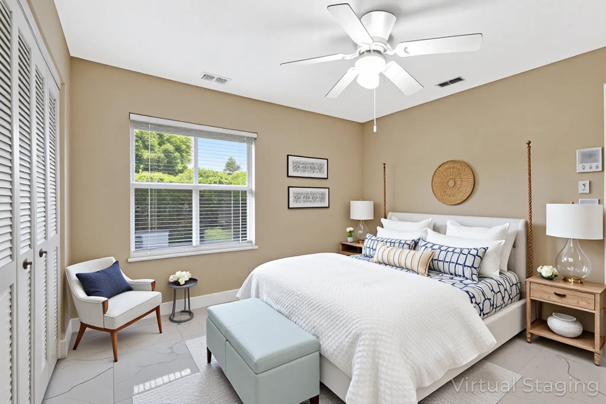 19236 Bay Leaf Court Boca Raton, FL 33498 - Photo 49 of 100 a bedroom with a bed and a chandelier