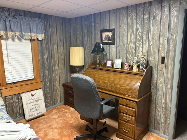 a room with furniture and a window