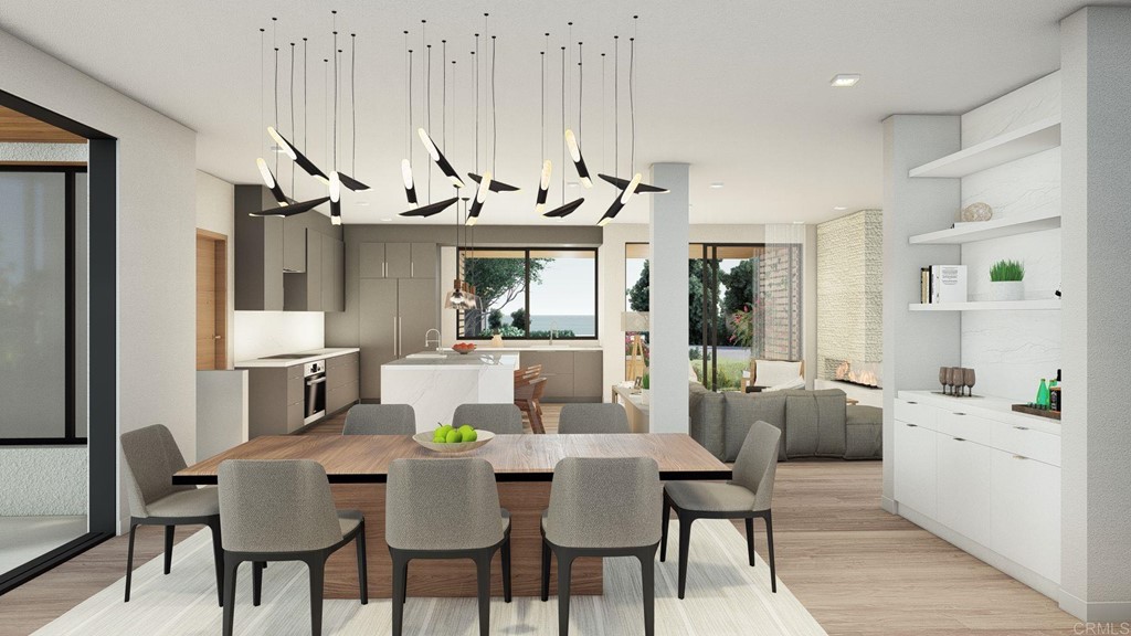 516 Ford Avenue Solana Beach, CA 92075 - Photo 5 of 20 a view of a dining room with furniture and wooden floor