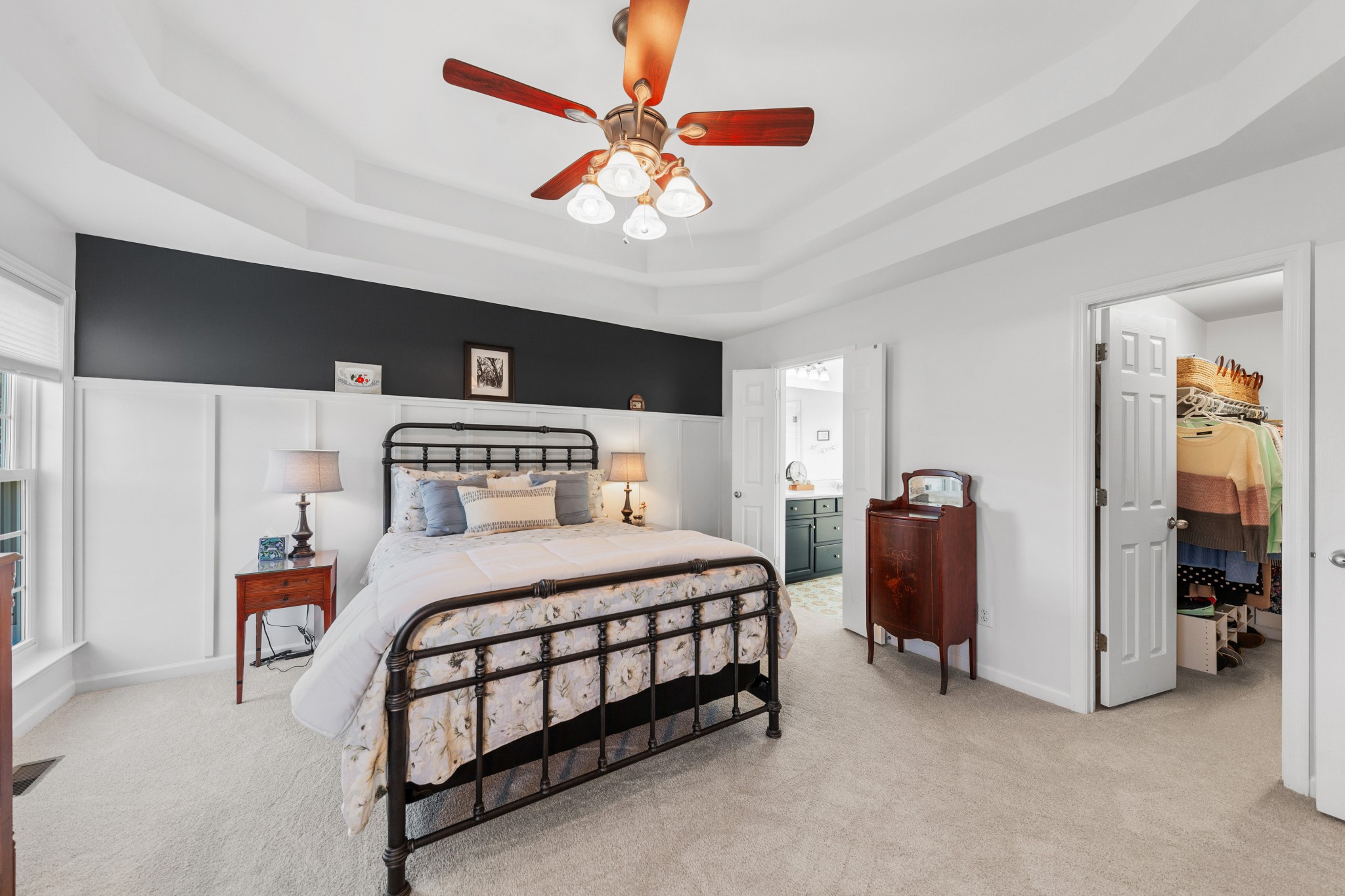 1982 Lasea Road Spring Hill, TN 37174 - Photo 44 of 64 a bedroom with a bed and a ceiling fan