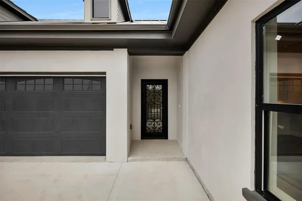 a view of front door