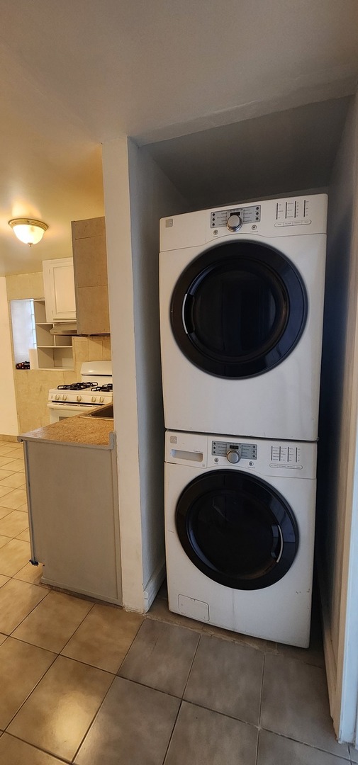 2802 South Lowe Avenue, Unit G Chicago, IL 60616 - Photo 11 of 11 a utility room with wooden floor sink and washer