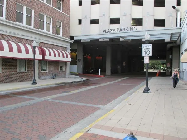 a view of a building with a outdoor space