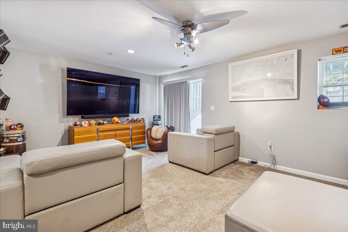 7536 Maury Road Windsor Mill, MD 21244 - Photo 27 of 36 a living room with furniture and a flat screen tv