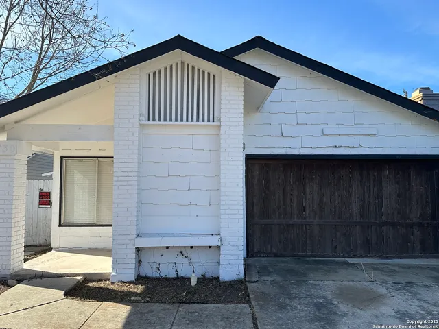 a front view of a house