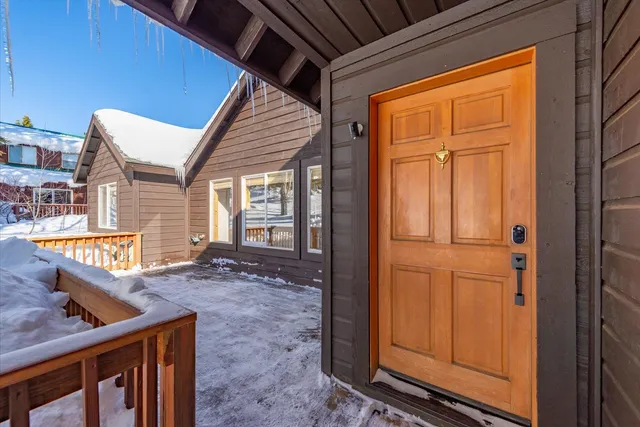 a view of front door