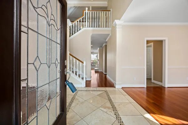 a view of front door with stairs