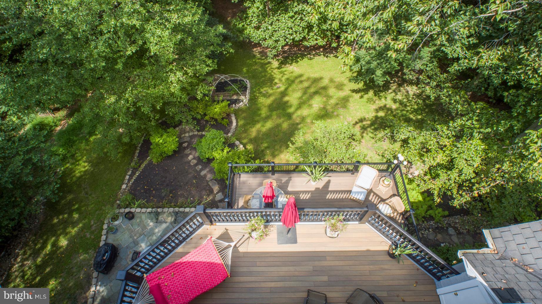 124 Marple Road Haverford, PA 19041 - Photo 41 of 55 View From Roof - Upper and Main Floor Trex Decks
