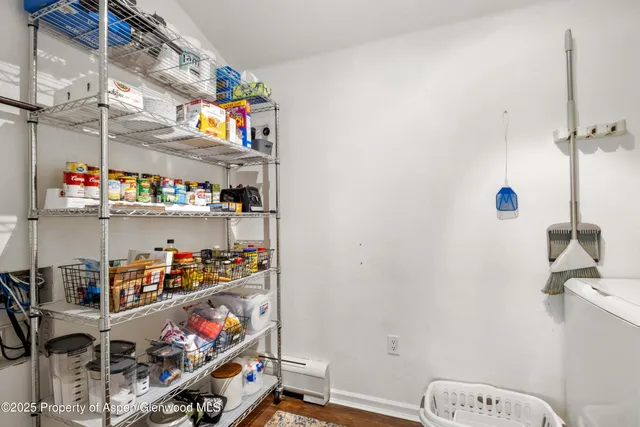 a room with storage and utility