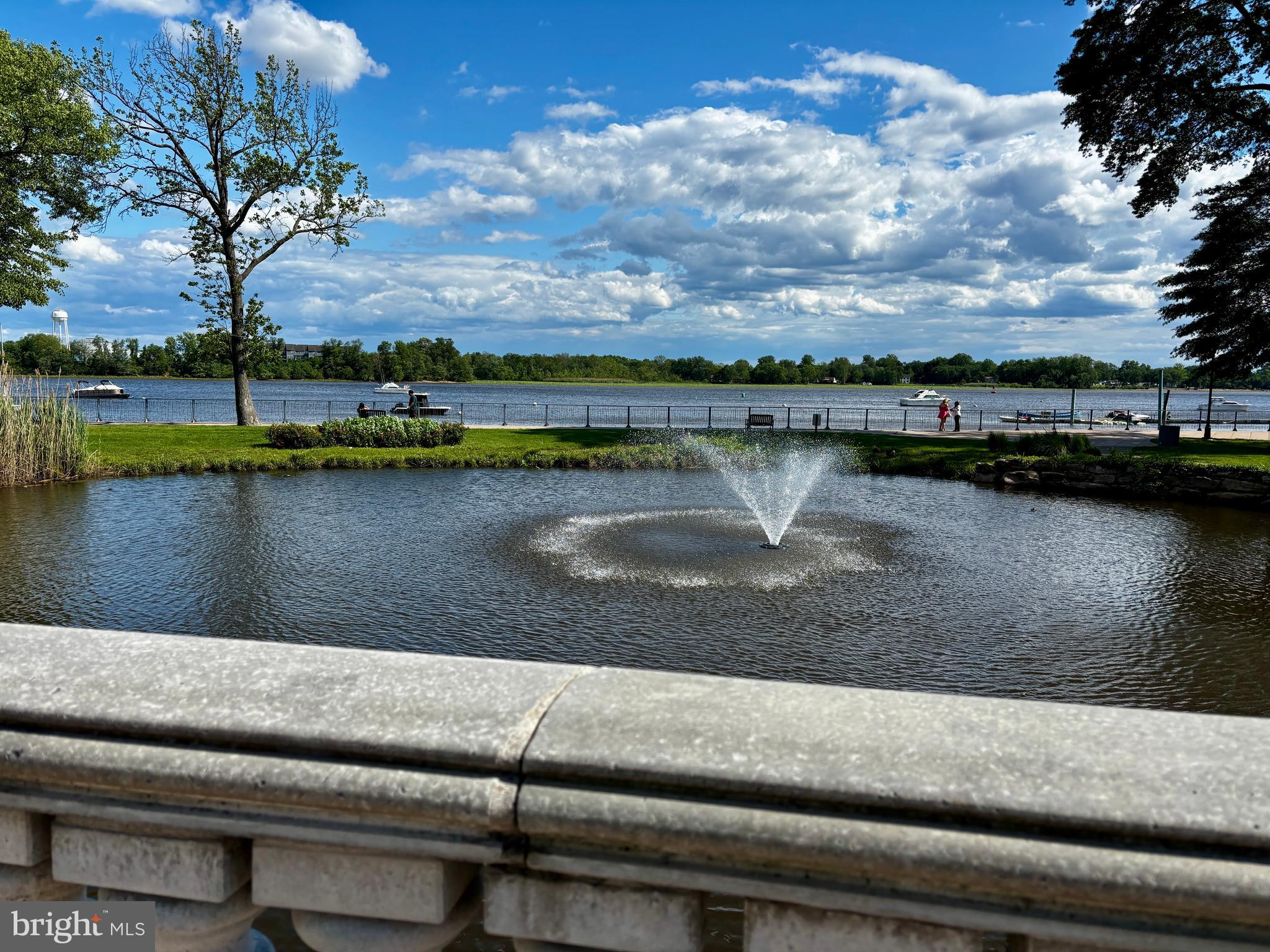 106 Prince George Street, Unit A Bensalem, PA 19020 - Photo 15 of 46 Fountain along the Delaware River in Waterside