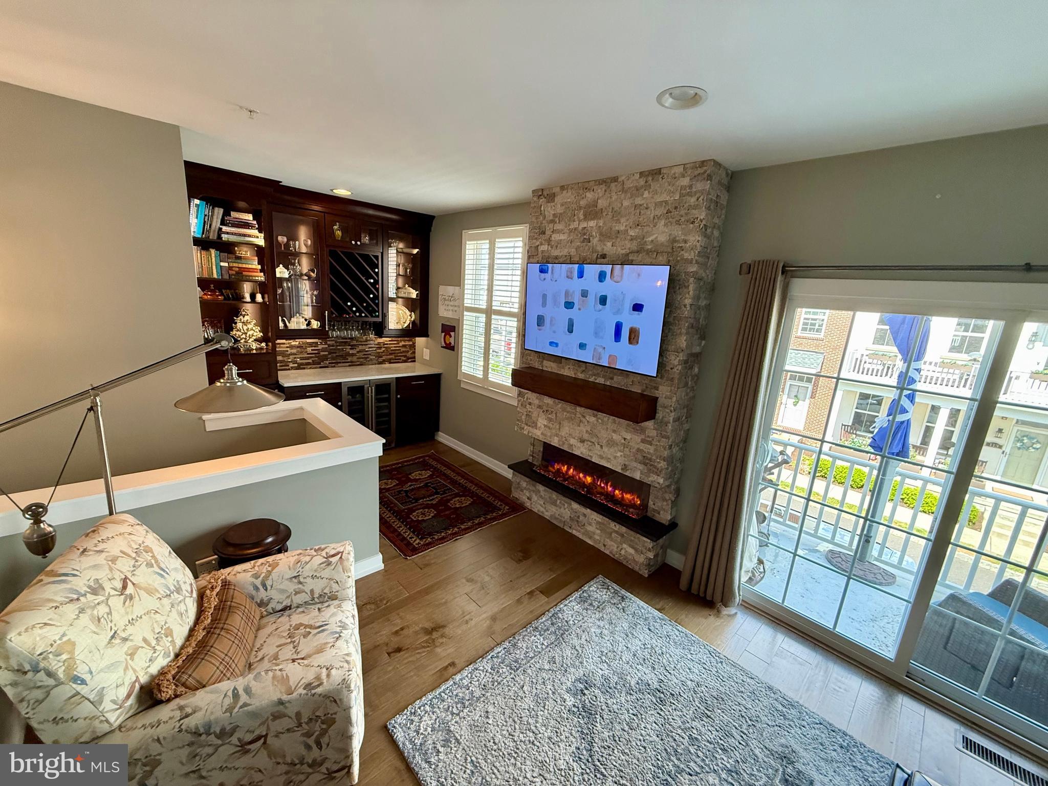 106 Prince George Street, Unit A Bensalem, PA 19020 - Photo 3 of 46 fireplace & bar