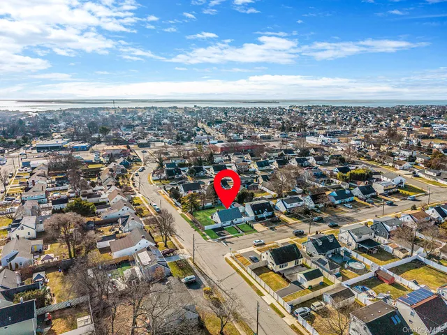 an aerial view of multiple houses