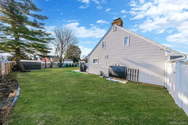 a view of a backyard with a garden