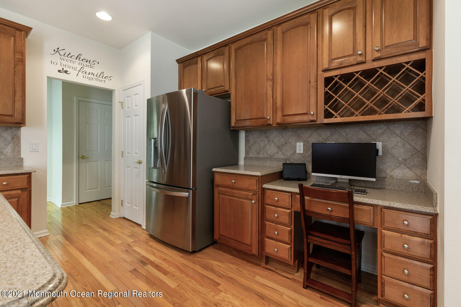 124 Adams Way Jackson, NJ 08527 - Photo 17 of 62 a kitchen with stainless steel appliances kitchen island granite countertop a refrigerator and cabinets