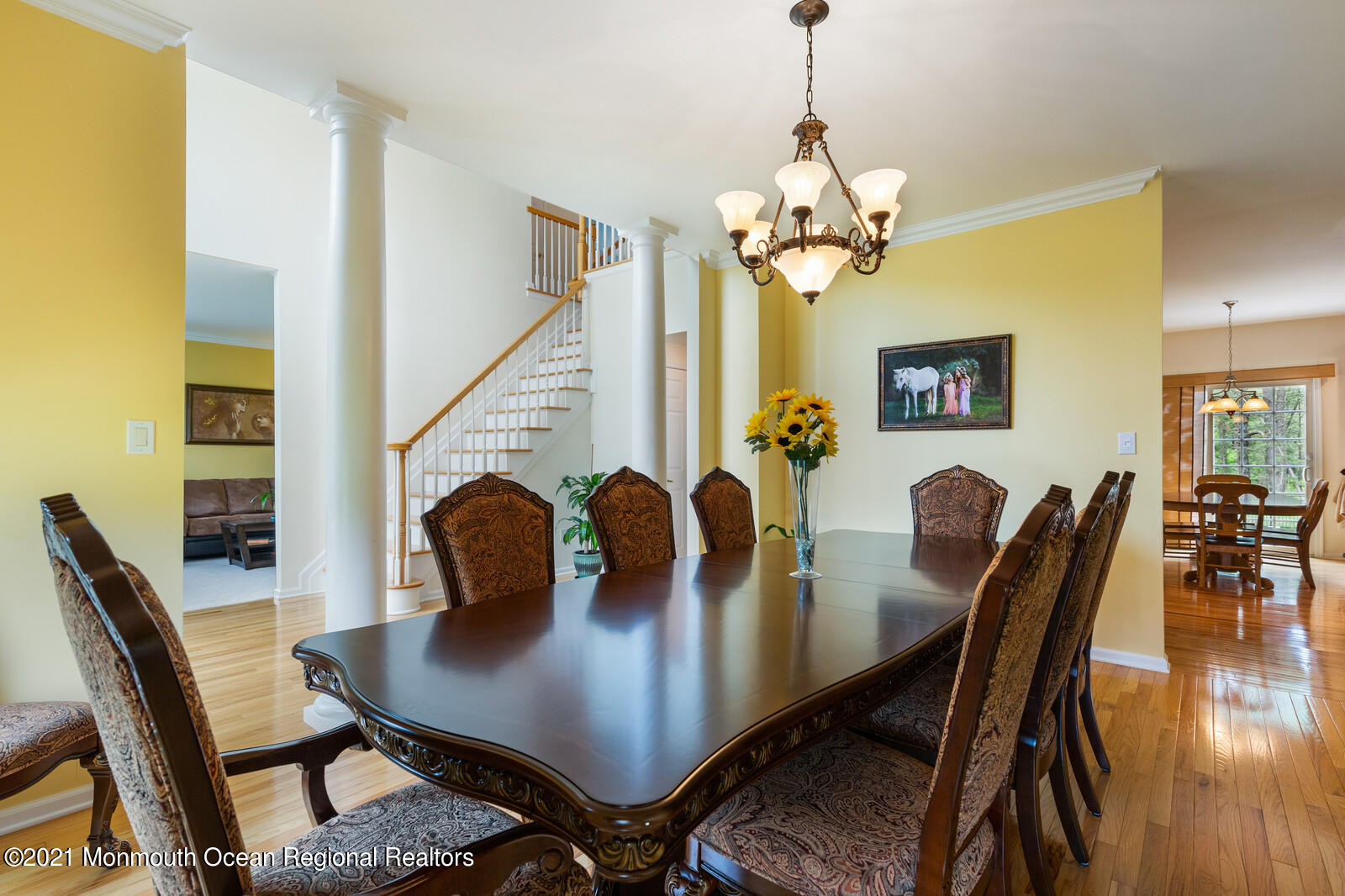 124 Adams Way Jackson, NJ 08527 - Photo 19 of 62 a view of a dining room with furniture and wooden floor