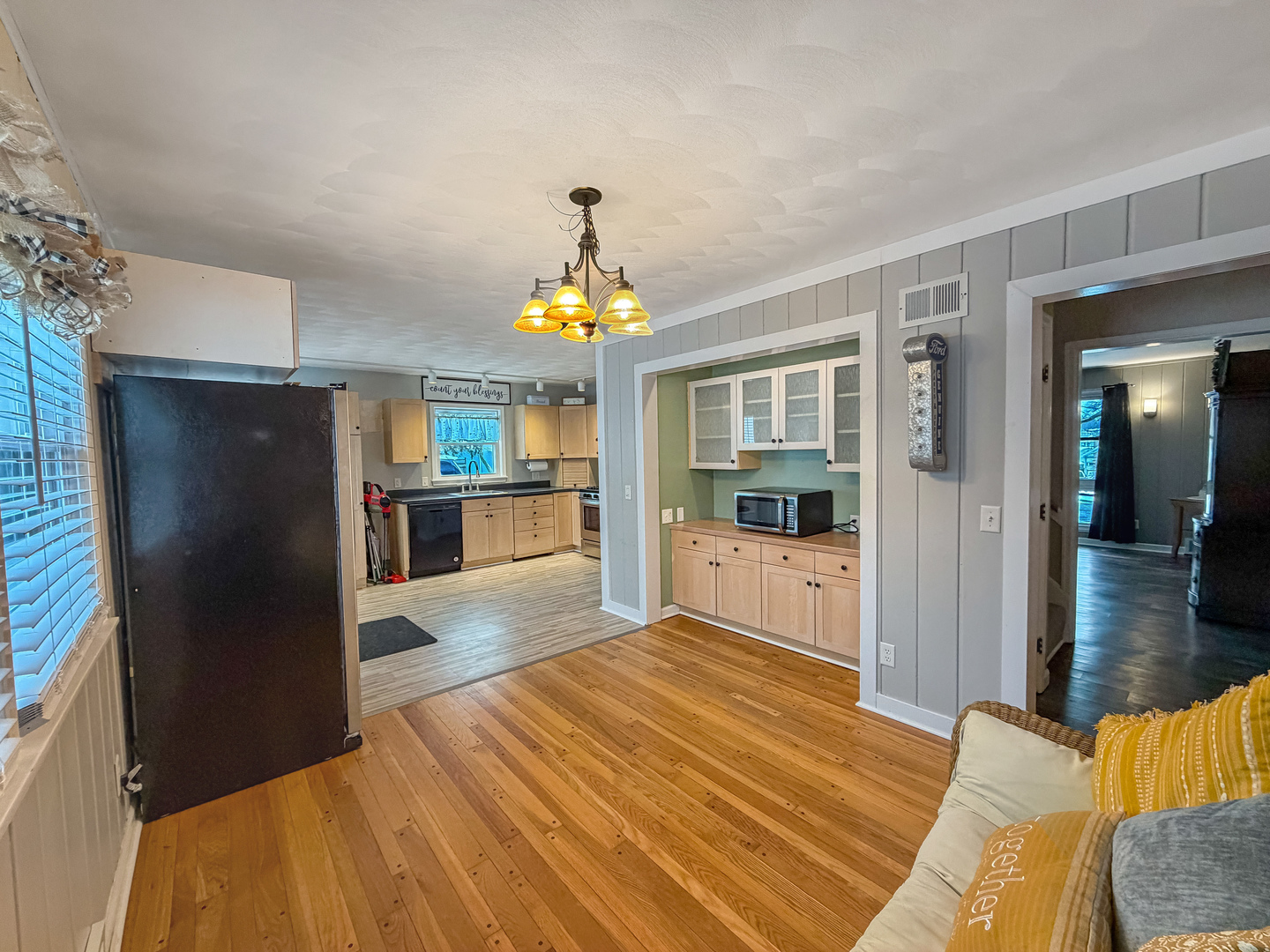 1126 West Stover Street Freeport, IL 61032 - Photo 11 of 35 a bedroom with a bed and a view of kitchen