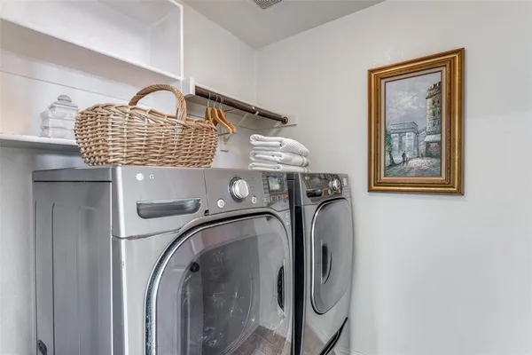 a close view of closet