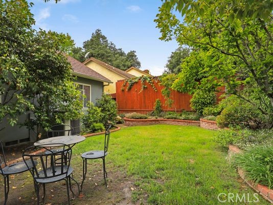 6237 Hamilton Lane La Crescenta, CA 91214 - Photo 34 of 45 a view of a chair and table on the wooden deck