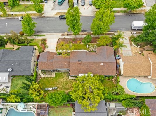 6237 Hamilton Lane La Crescenta, CA 91214 - Photo 37 of 45 an aerial view of a house with yard swimming pool and outdoor seating