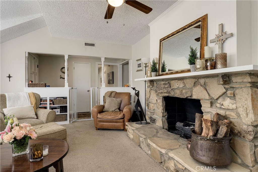 6237 Hamilton Lane La Crescenta, CA 91214 - Photo 4 of 45 a living room with furniture and a fireplace