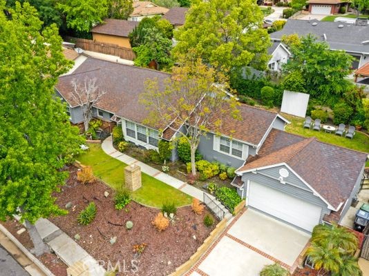 6237 Hamilton Lane La Crescenta, CA 91214 - Photo 41 of 45 an aerial view of a house with a yard basket ball court and outdoor seating