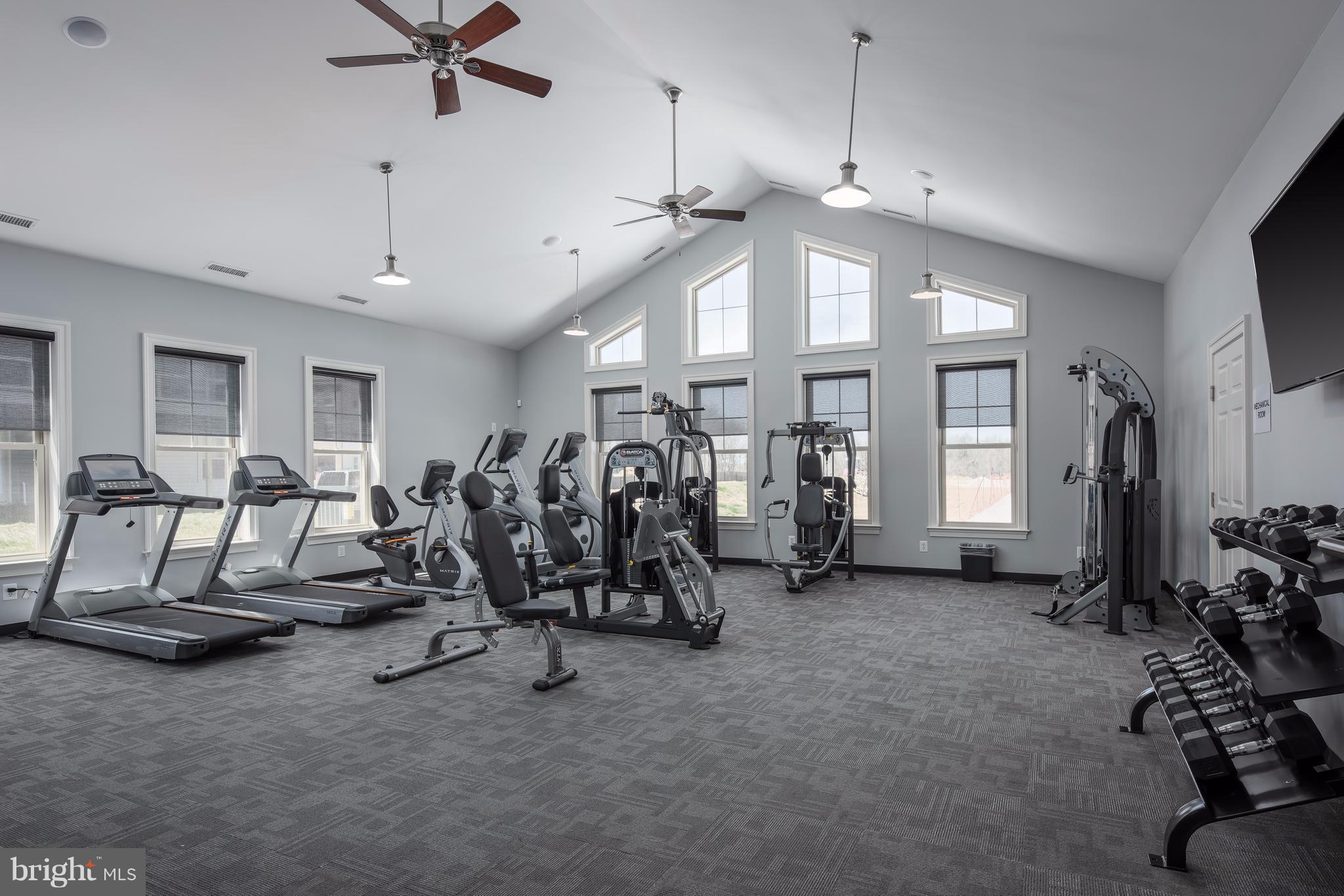 7917 Gladden Farm Way Hanover, MD 21076 - Photo 22 of 27 a view of a room with gym equipment