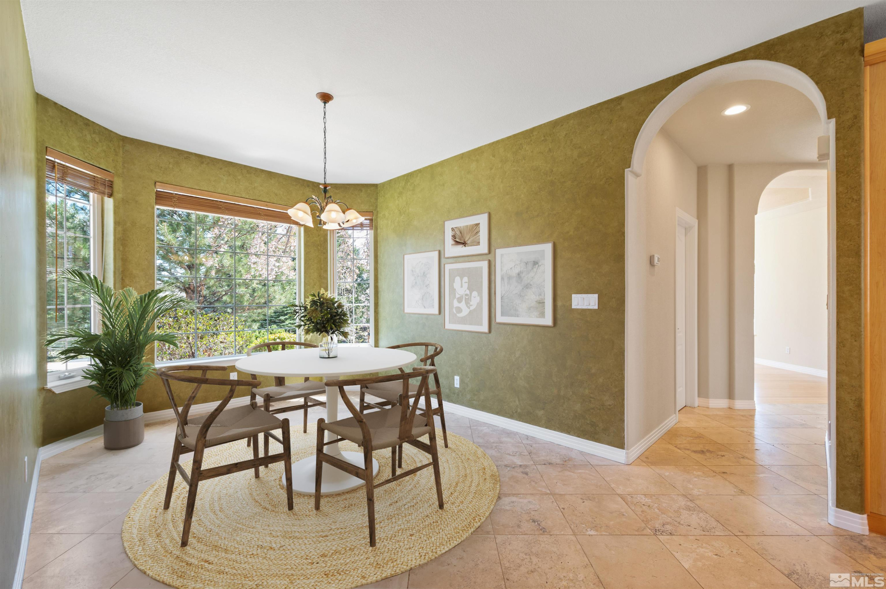 14535 South Quiet Reno, NV 89511 - Photo 6 of 40 a view of a dining room with furniture window and outside view