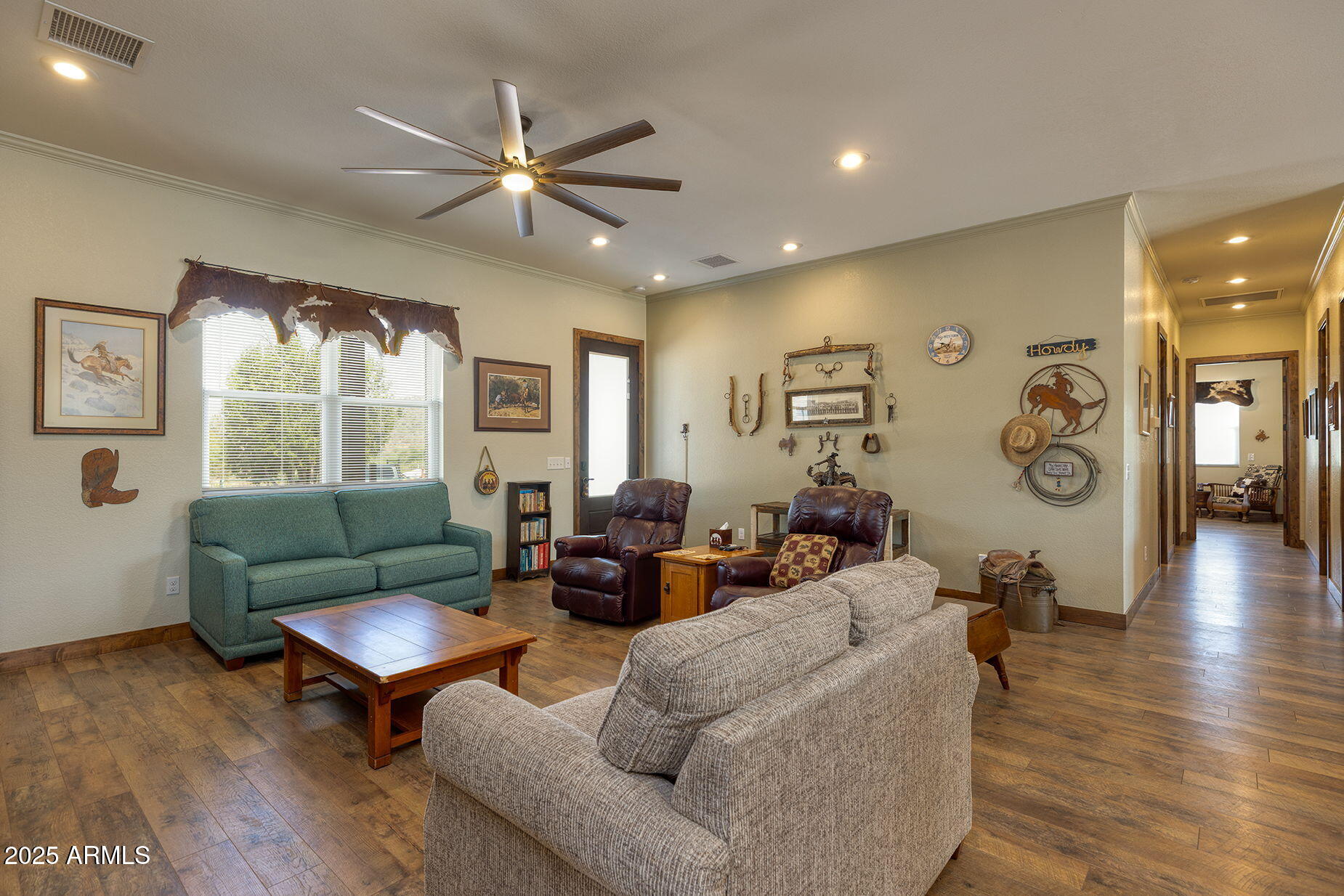 828 North Gun Creek Road Payson, AZ 85541 - Photo 11 of 57 a living room with furniture and a large window