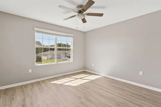 wooden floor in an empty room